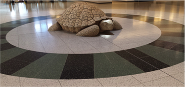Concrete turtle in Las Vegas airport