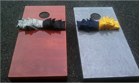 Cornhole works great over epoxy floor coatings.