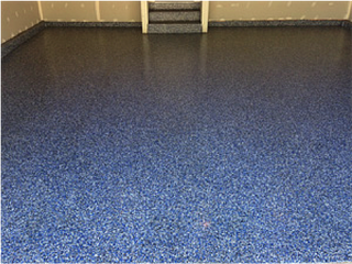 Commercial floor decrotive chip epoxy
