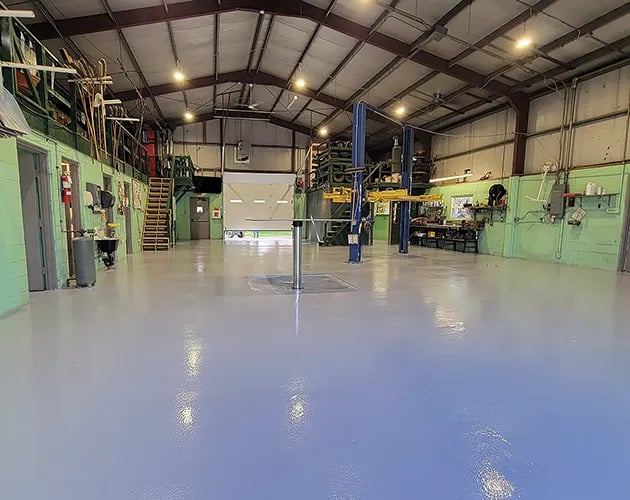 Camp Hill, PA service bays floor coatings
