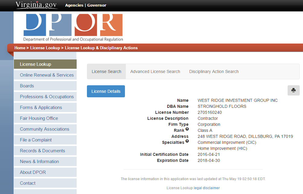 Finding a Licensed Epoxy Flooring Contractor in Virginia