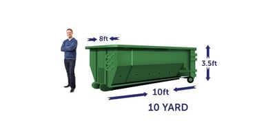 10 yard dumpster dimensions