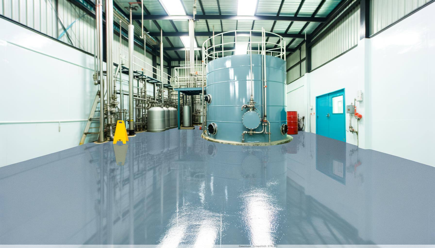 Chemical containment floors require specialized concrete coatings.