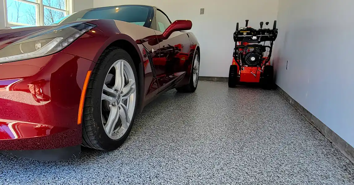 Washing your car keeps it looking good, especially on a epoxy floor coatings from STRONGHOLD FLOORS.