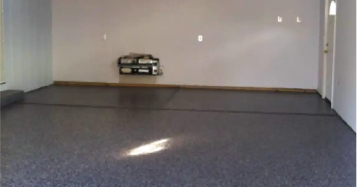 Baltimore Ravens colors on this garage floor