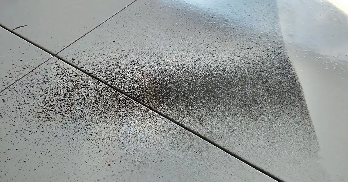 Our Epoxy Garage Floor Versus Dried On Paint