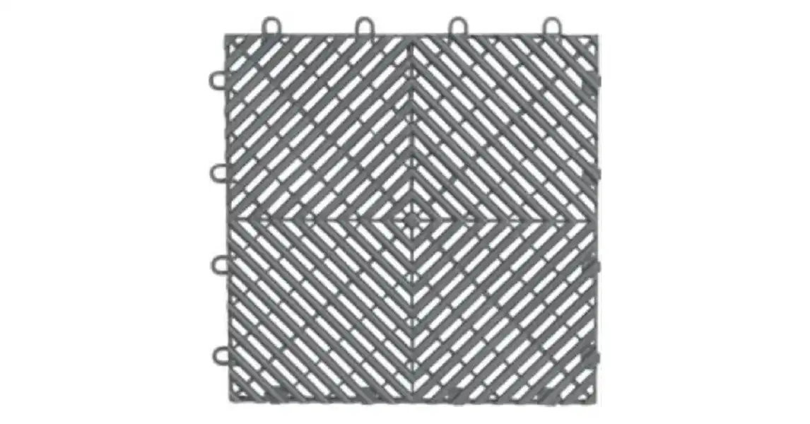 Plastic tiles present several problems when used in an everyday garage.