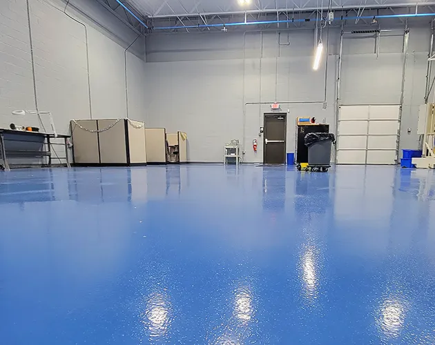 Lancaster, PA solid color showroom floor coatings