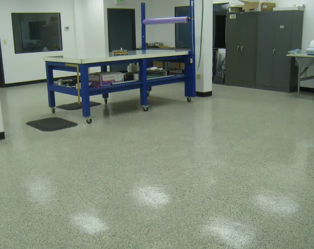 Decorative chip production floor coartings