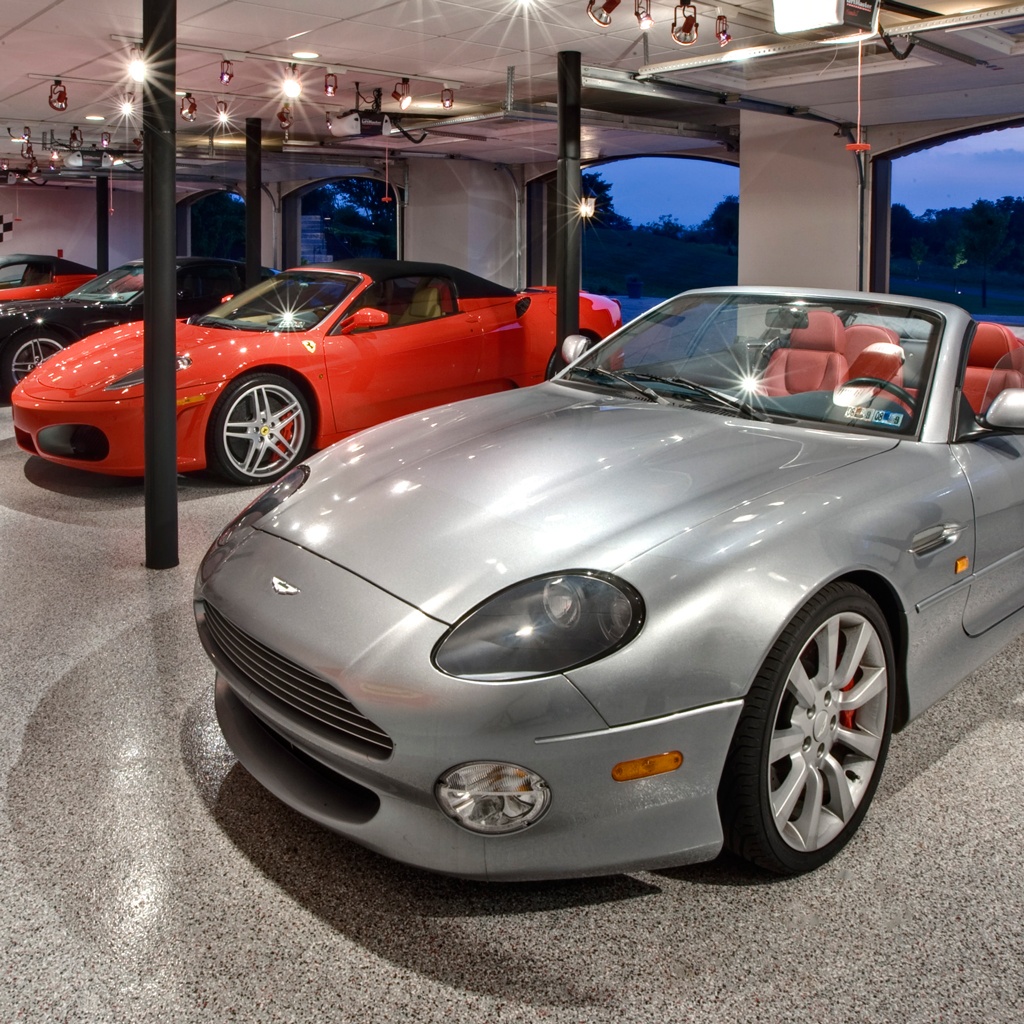 Nice cars on our decorative chip coatings.