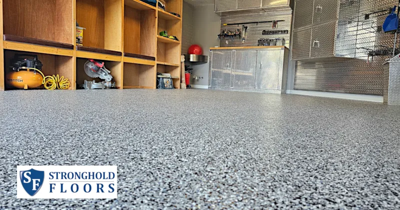 A garage floor coating in Middleriver, Maryland.
