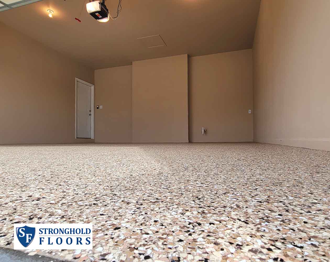 Decorative chip epoxy garage floor coatings in Harrisburg, PA