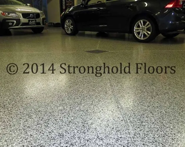 Annapolis dealership floor coatings by STRONGHOLD FLOORS for showroom floors