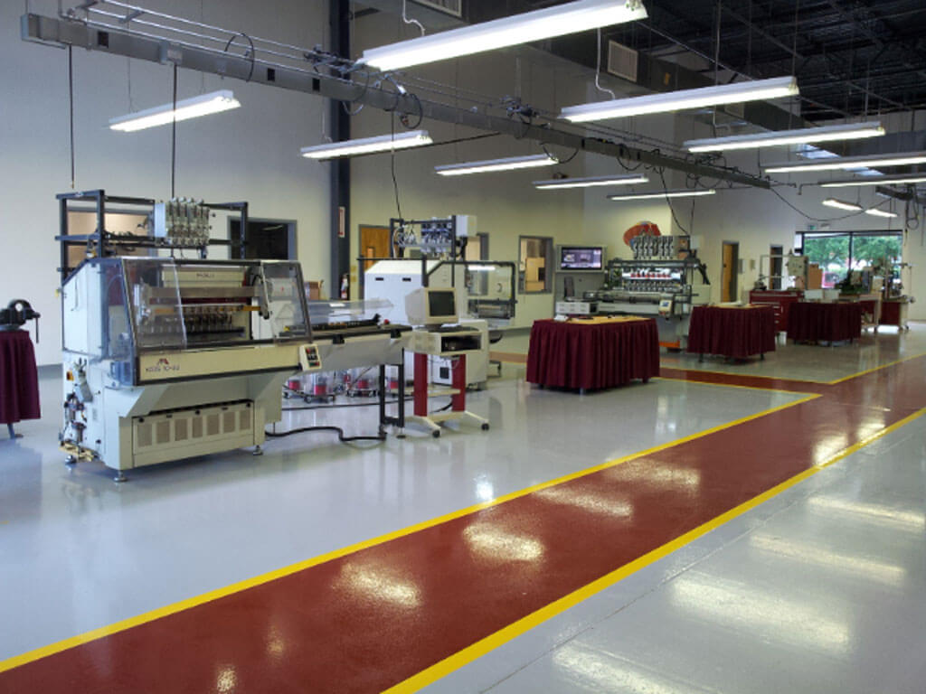 epoxy coatings on production floor in Owings Mills, Maryland