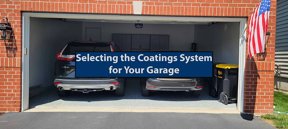 Selecting the coatings system for your garage