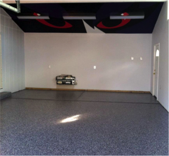 Custom epoxy colors to show support for the Baltimore Ravens.