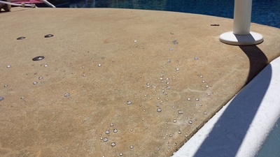 Stronghold Floors does not apply their coatings or sealers to pool decks.