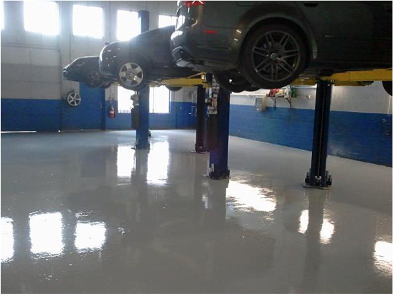service bay epoxy floor coatings