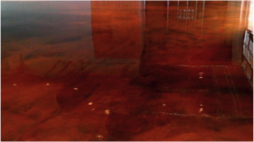 Metallic epoxy floor coatings